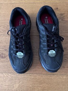 SKECHERS WORK Mens Size 10.5 Relaxed Fit Cankton ST Steel Toe Athletic Shoes